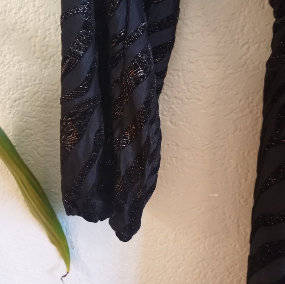 NWT Veronica M LA Velvet Burn Out Animal Print Sheer Faux Wrap Dress - Picture 3 of 7